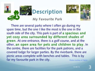 PARAGRAPH WRITING: DESCRIPTION | PPT