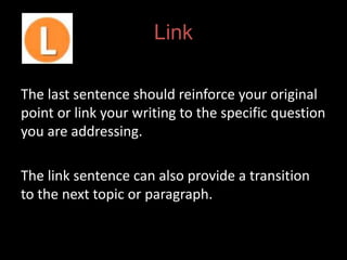 Paragraph writing tips | PPTX