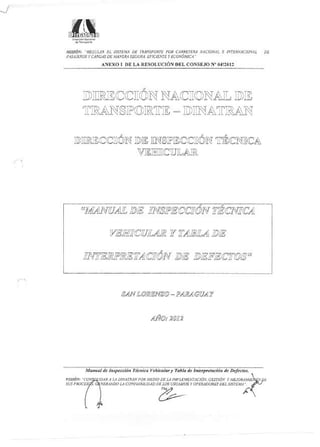 Paraguay - Direccion de inspeccion tecnica vehicular