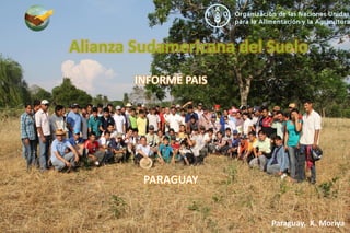 Alianza Sudamericana del Suelo
INFORME PAIS
PARAGUAY
Paraguay, K. Moriya
 