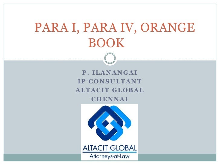 Para i iv orange book
