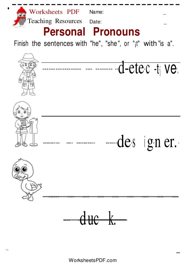 para imprimir pronombres11