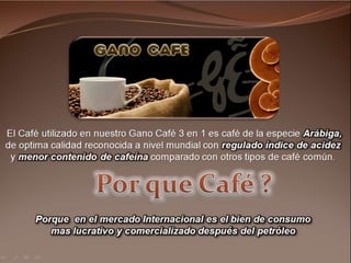 GANO CAFÉ 3 EN 1 Y SUS BENEFICIOS