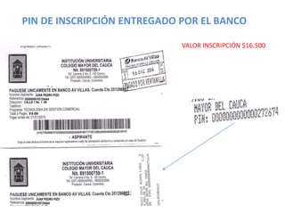 GENERAR FACTURA
(Recibo de Inscripción)
Paso
1.2
Programa
ADOBE ACROBAT READER
Abrir Archivo
Se genera un archivo en
formato PDF
 
