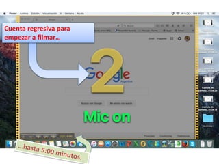 Cuenta regresiva para
empezar a filmar…