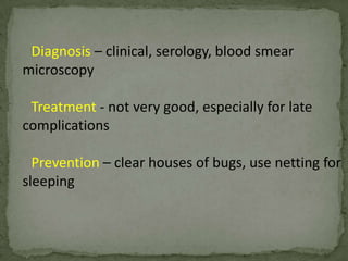 over 1 million deaths/year - mainly Africa 