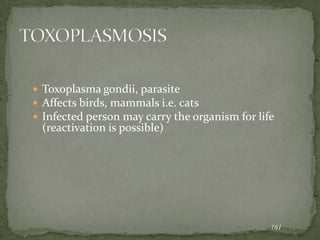 sickle cell trait and P. falicparum136COMPLICATIONSP. ovale and vivax – relapse after 10 years of first exposureP. falciparum – Cerebral malaria – severe headache, drowsiness, seizure,  delirium, comaBlack water fever – jaundice, ARF, hemoglobinuria, black colored urine