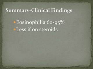 Causal Agent:The nematode (roundworm) Enterobiusvermicularis (previously Oxyurisvermicularis) also called human pinworm.  (Adult females: 8 to 13 mm, adult male: 2 to 5 mm.)  Humans are considered to be the only hosts of E. vermicularis. Geographic Distribution:Worldwide, with infections more frequent in school- or preschool-children and in crowded conditions.  Enterobiasis appears to be more common in temperate than tropical countries.  The most common helminthic infection in the United States (an estimated 40 million persons infected).