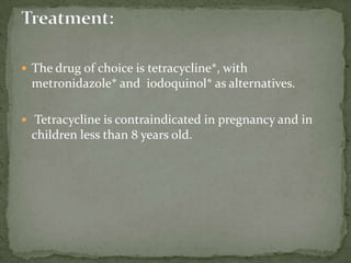 Causal AgentBalantidium coli, a large ciliated protozoan parasite.Geographic Distribution:Worldwide.  Because pigs are an animal reservoir.  Other reservoirs include rodents and nonhuman primates.Balantidiasis