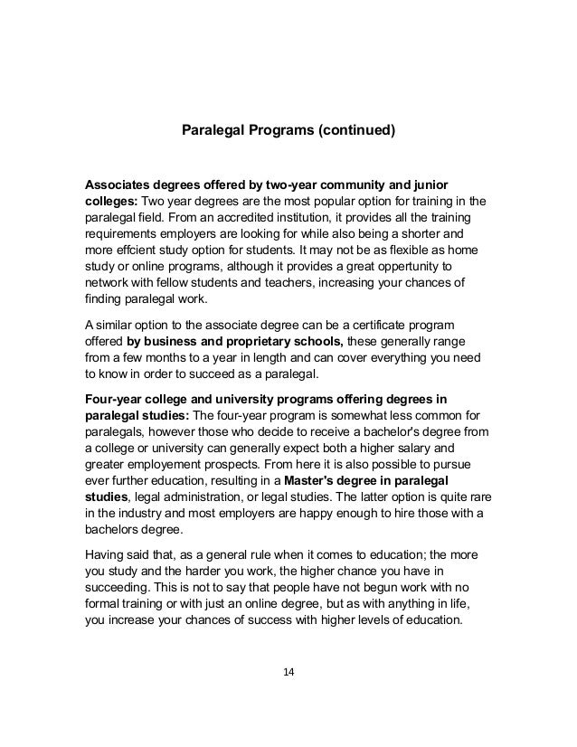 online paralegal school general education
