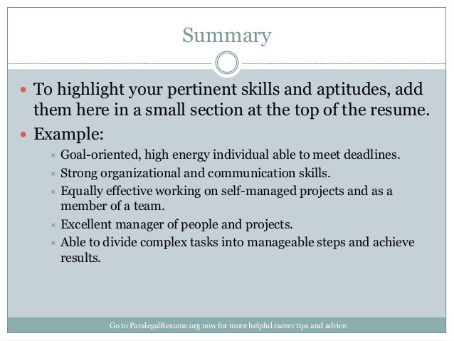example of paralegal resume