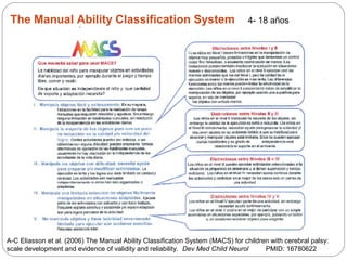 Evidencia científica en rehabilitación de la parálisis cerebral. | PPT