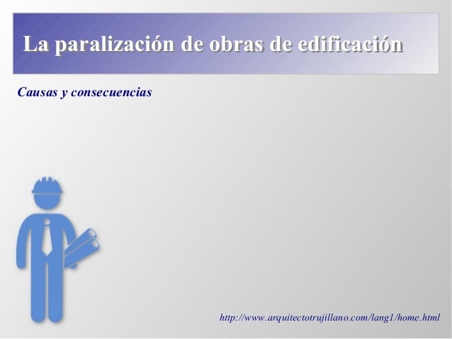 Paralización de obras