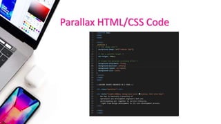 Parallax effect in css by Khubaib | PPTX | Web Design and HTML | Internet