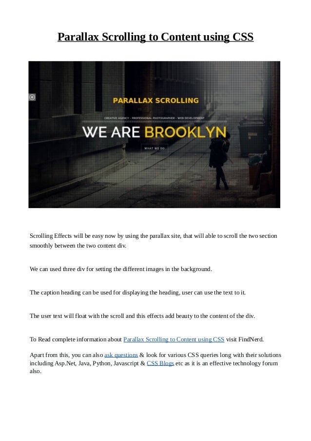 parallax css absolute parallax css absolute