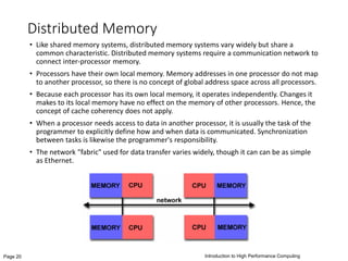Parallel & Distributed processing | PPTX | Computing | Technology ...