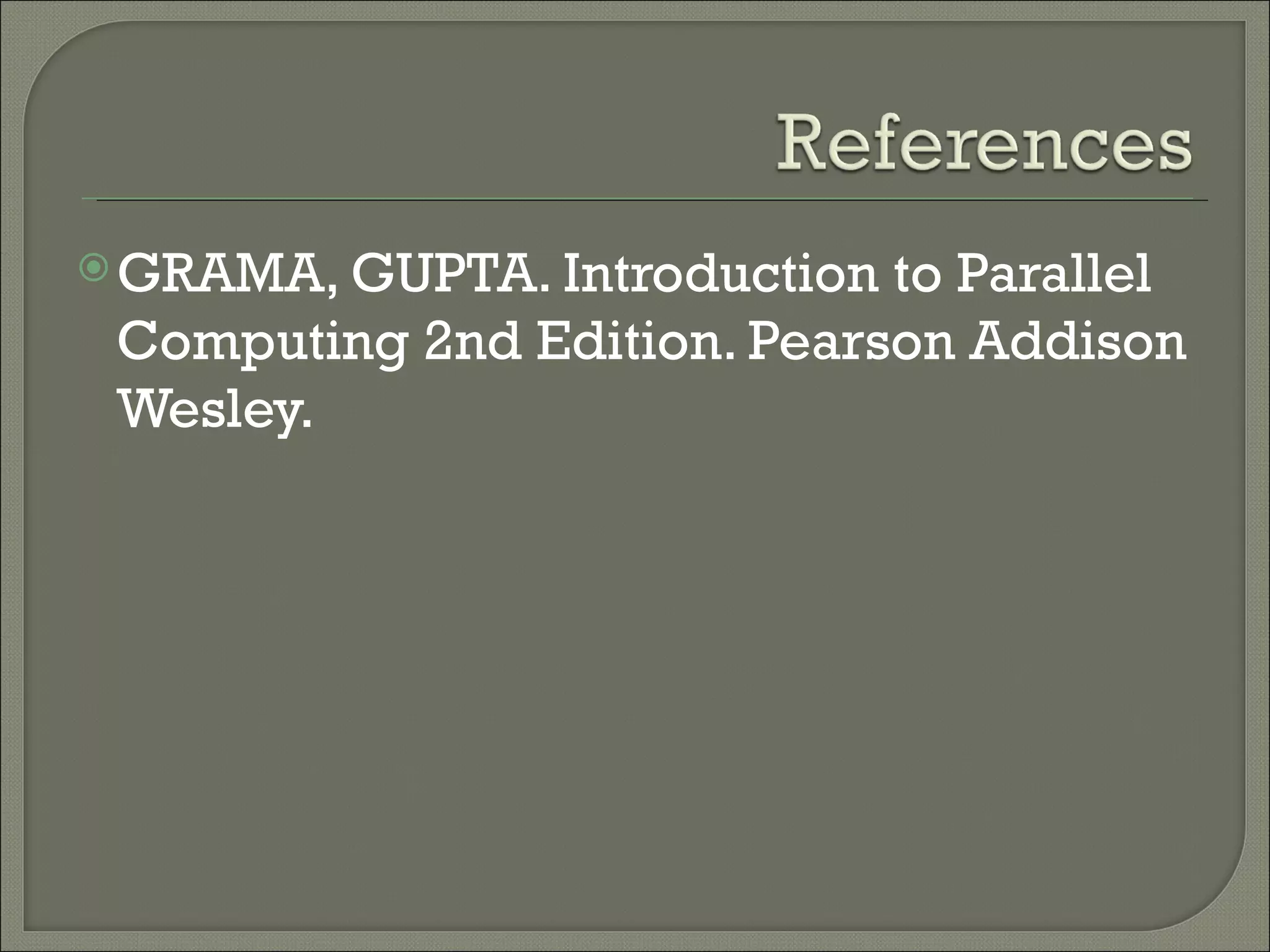 Parallel algorithm models ppt programming languages computing