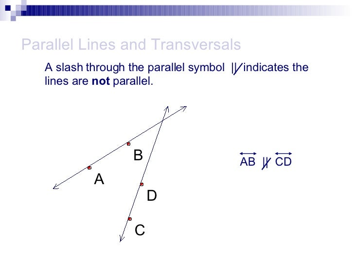 Parallel Lines with Transversals