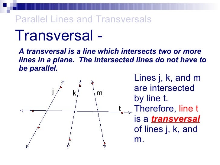 Parallel Lines with Transversals