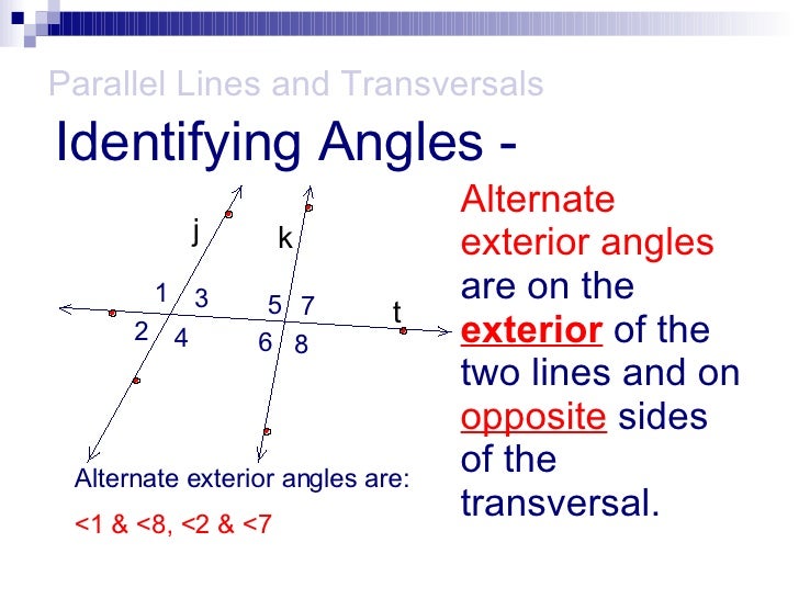 Parallel Lines with Transversals
