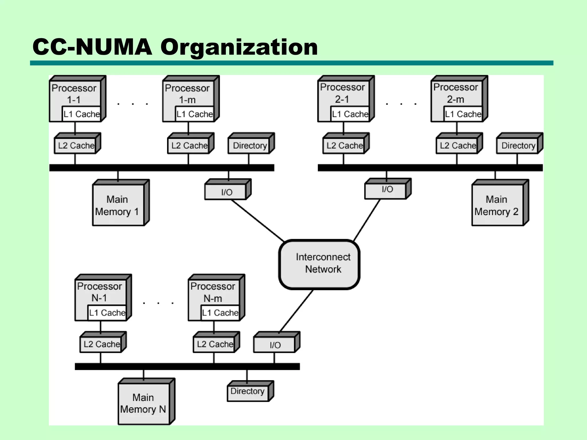CC-NUMA Organization 