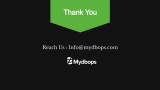 Reach Us : Info@mydbops.com
Thank You
 