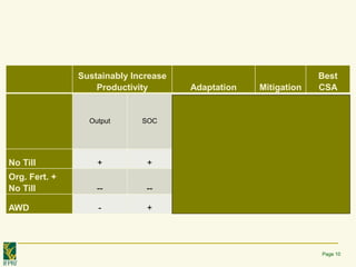 Does Climate Smart Agriculture Lead to Resilience?