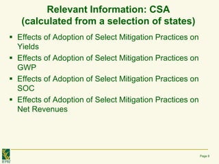 Does Climate Smart Agriculture Lead to Resilience?