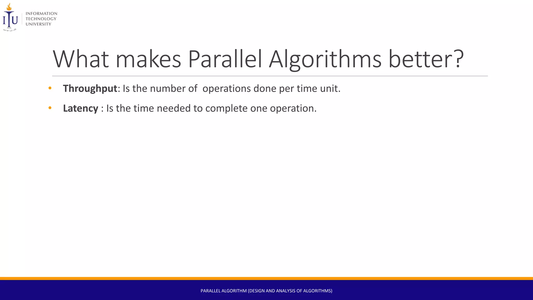 Parallel algorithms | PPTX image.