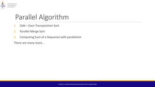 Parallel algorithms | PPTX