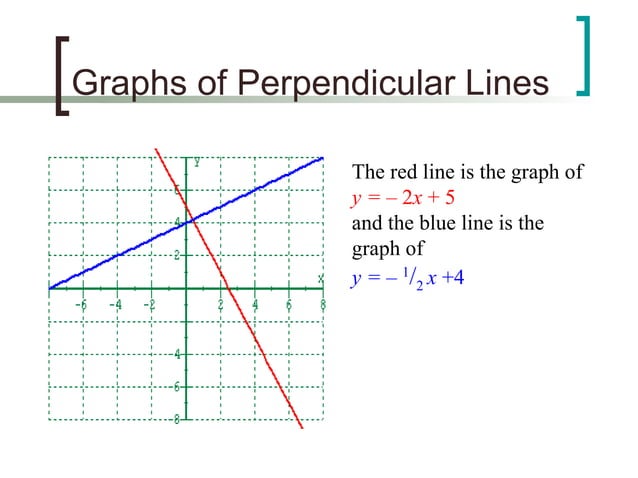 Parallel and perpendicular lines | PPT