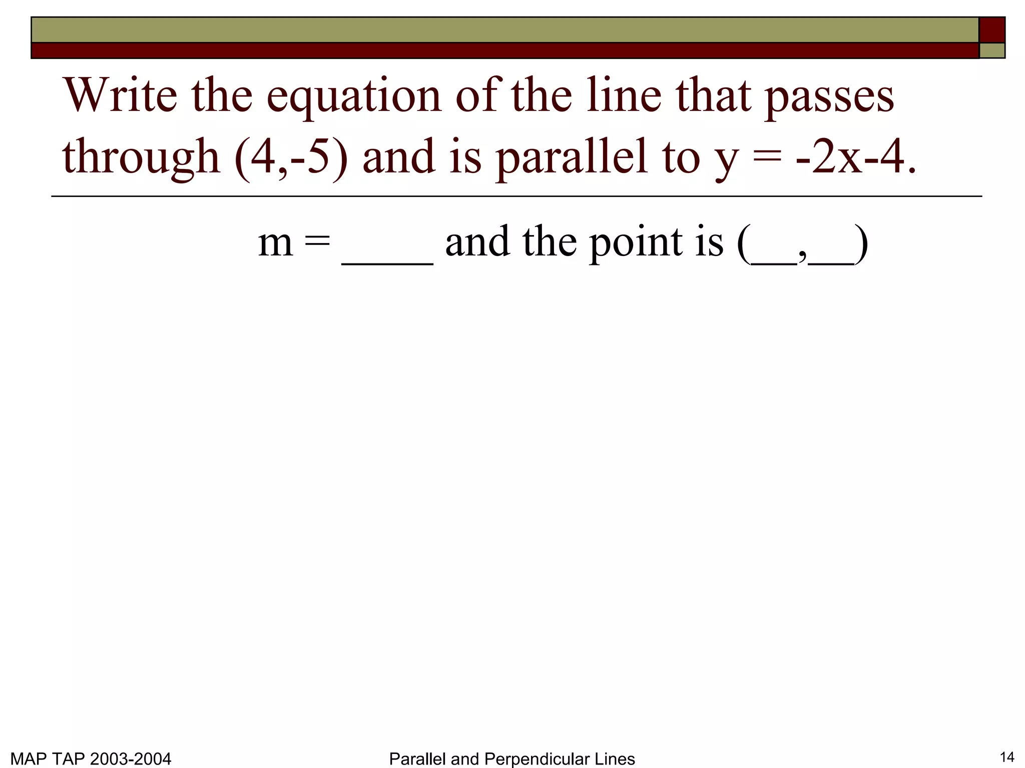Parallel and perpendicular_lines 1.1 | PPT
