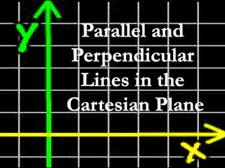 Parallel and Perpendicular Lines in the Cartesian Plane 