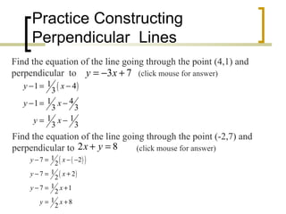 Parallel and perpendicular Lines | PPT