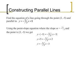 Parallel and perpendicular Lines | PPT