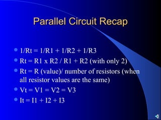 Parallel Circuit Calculator R1 R2 R3 Parallel circuit | PPT