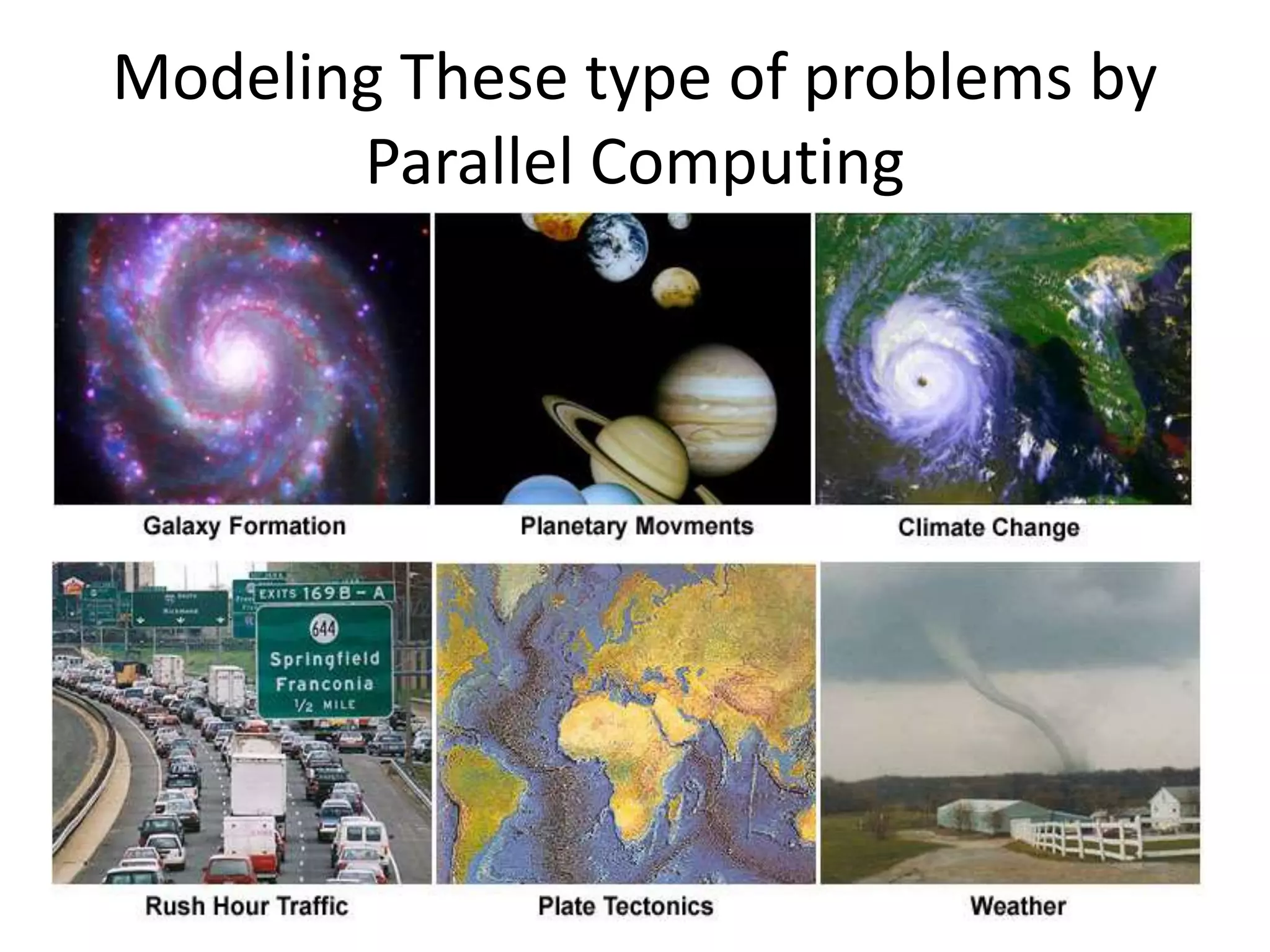 Modeling These type of problems by
Parallel Computing
 