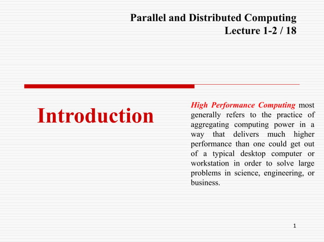 parallel computing.ppt | Computing | Technology & Computing