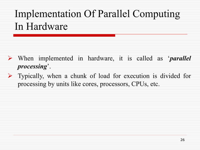 parallel computing.ppt | Computing | Technology & Computing