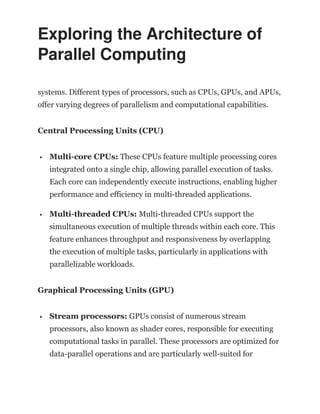 Parallel computing, Parallel computing, Parallel computing | DOCX