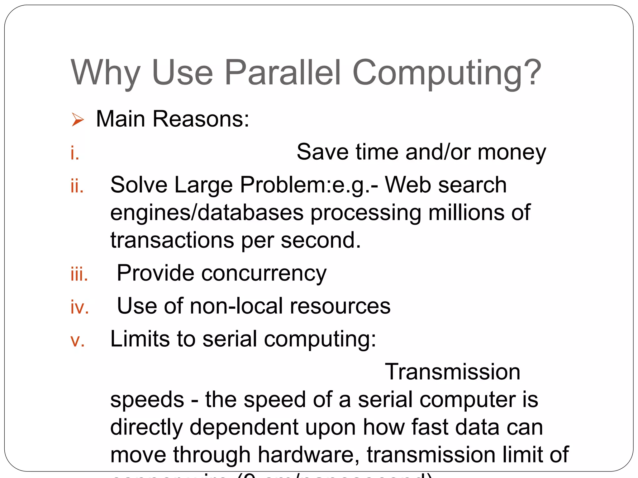 Parallel computing and its applications | PPTX
