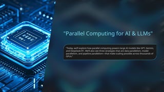 PARALLEL COMPUTING FOR LLMs (Group 06).pptx