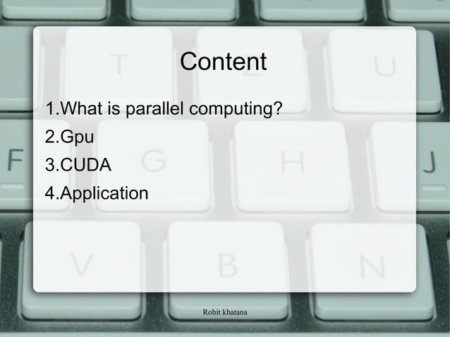 Parallel computing with Gpu | PPT