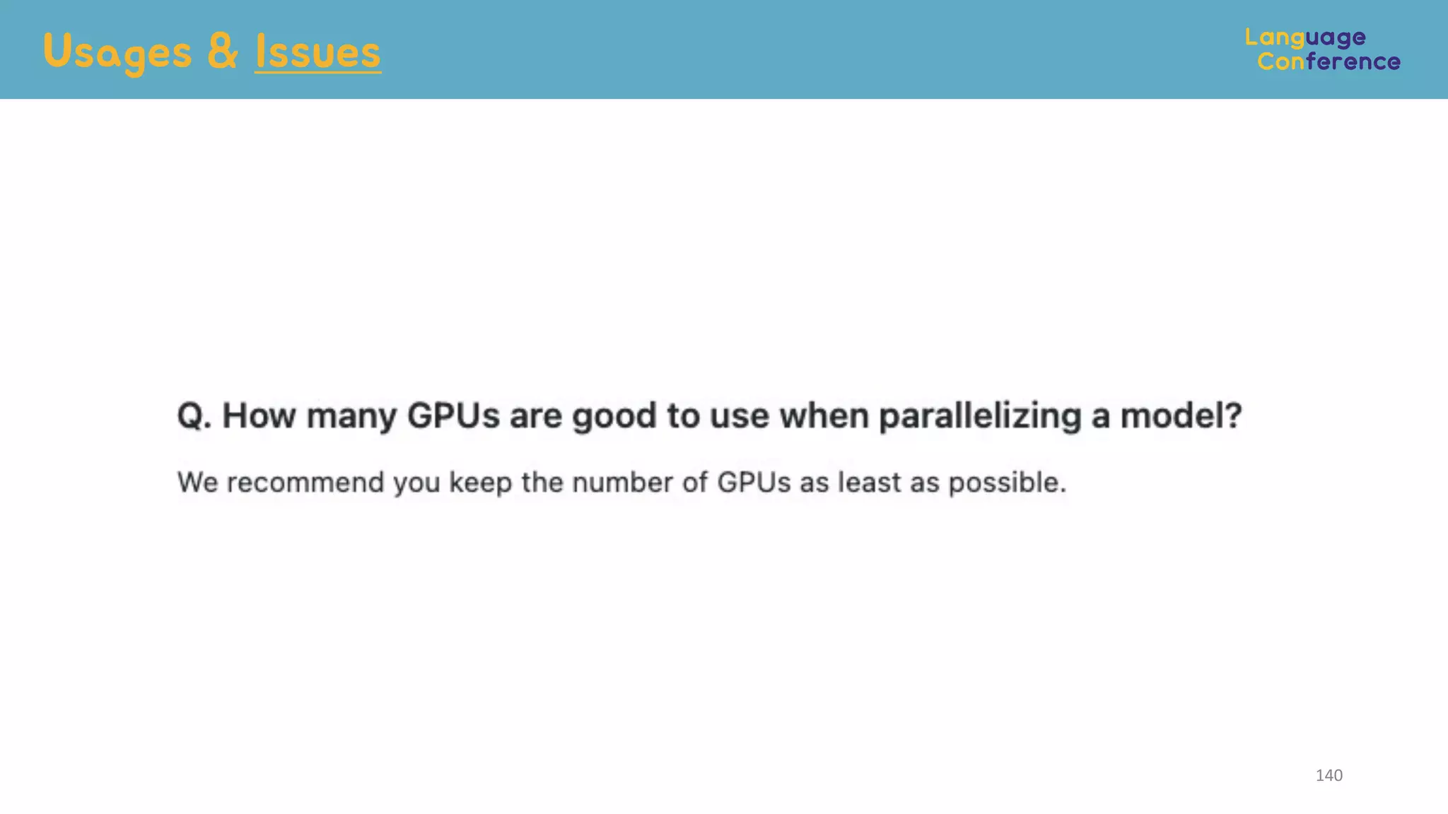 140
넉넉!
Usages & Issues
 