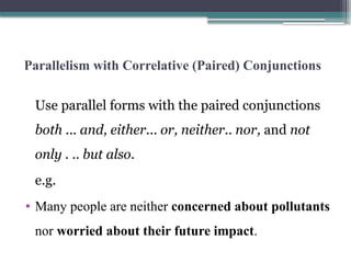 Parallelism. a language concept. pptx giving awarness about parallelism ...
