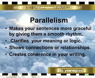 Parallelism Tagalog Parallelisms in sentences | PPTX