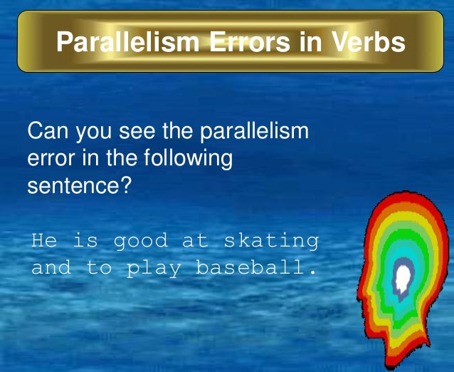 Parallelisms in sentences