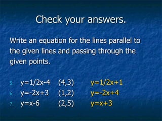 Parallel Lines | PPT