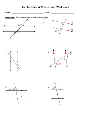 Parallel lines and transversals wkst | PDF parallel-lines-and-transversals-wkst-pdf