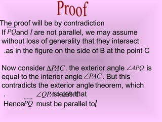 mathematics geometry Parallel Lines Proof.ppt